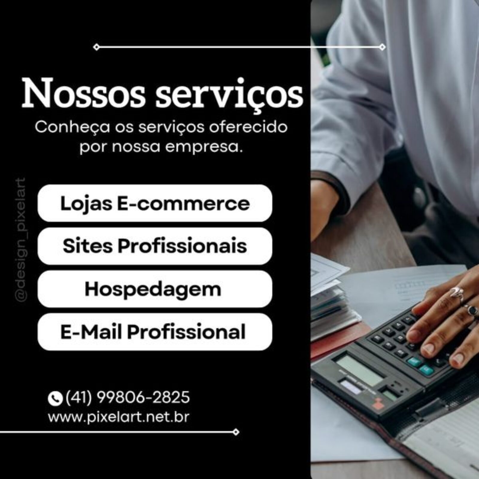 Serviços Oferecidos pela Pixel Art Design