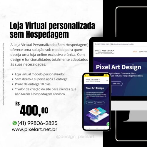 Loja Virtual Personalizada (Sem Hospedagem e Sem Domínio)