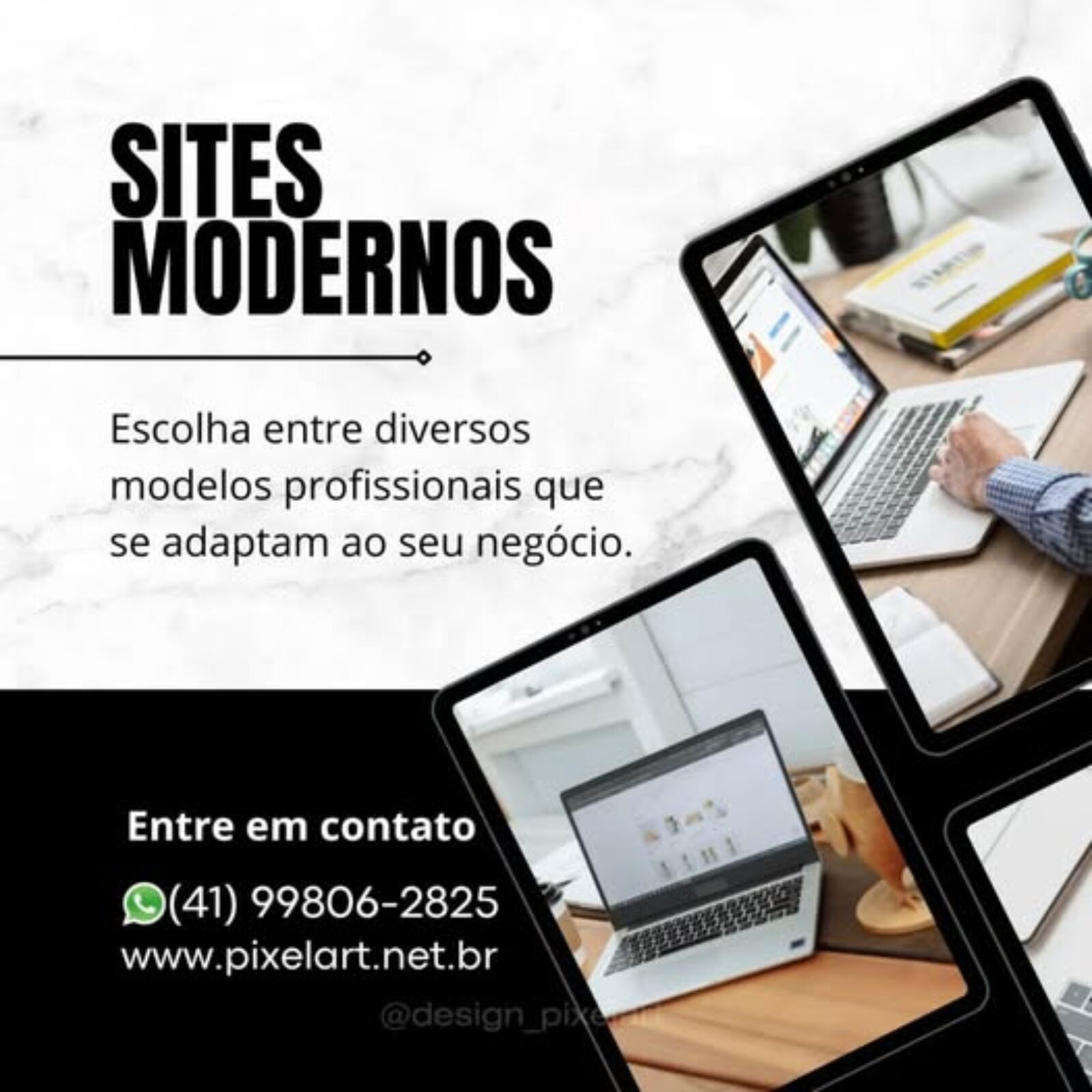 Sites modernos e responsivos