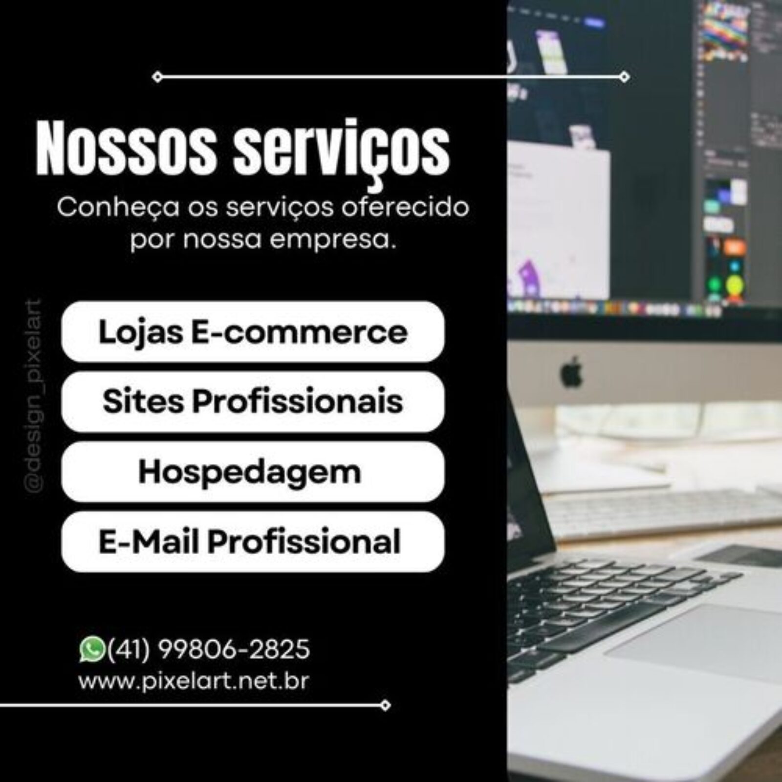 Serviços Oferecidos pela Pixel Art Design